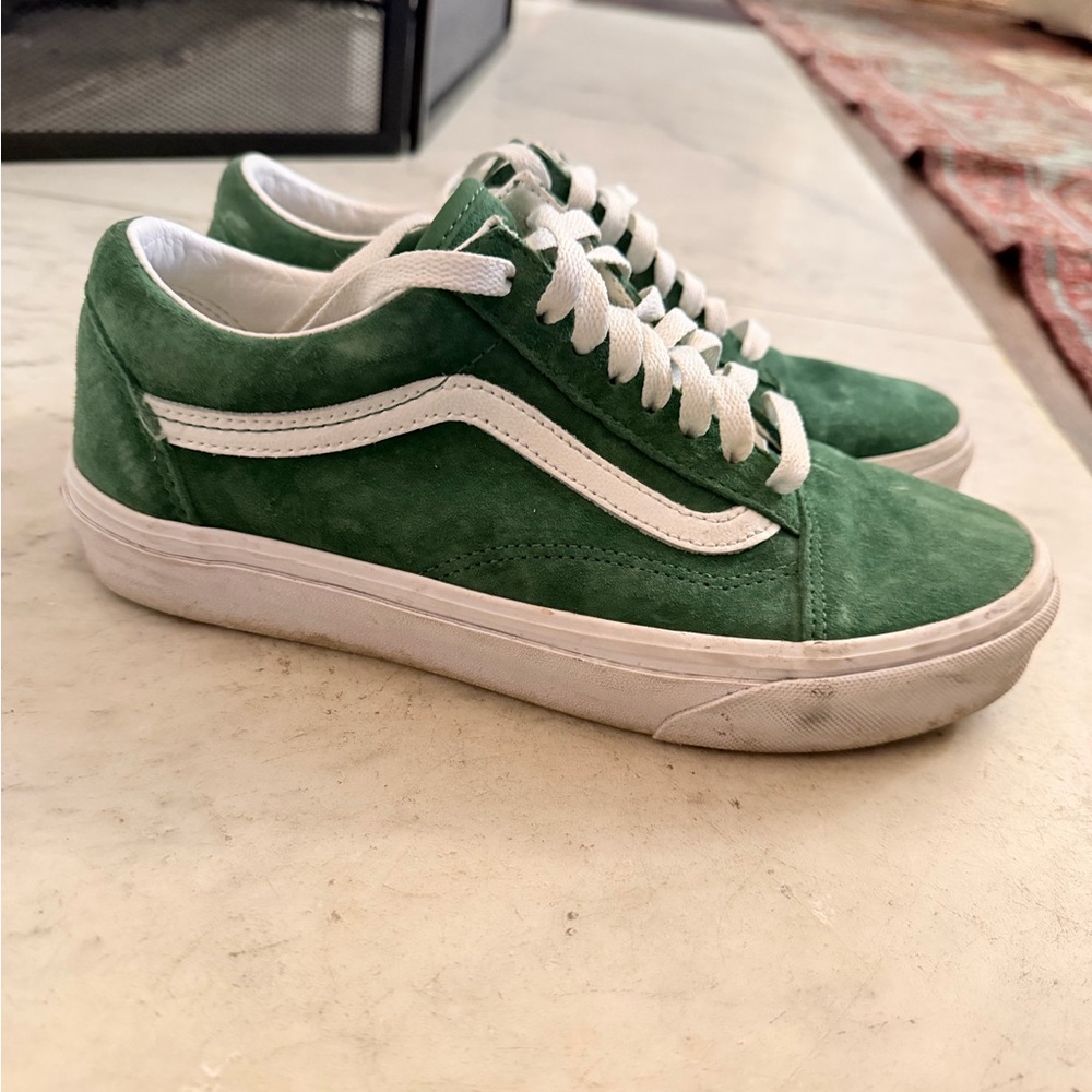 Vans Green Suede Women’s Shoes - Picture 2 of 5